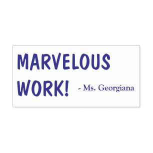 Automático "¡TRABAJO MARAVILLOSO!" Sello de goma de reconocim