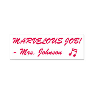 Automático "TRABAJO MARVELOUS!" Sello de caucho del profesor