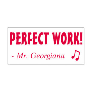 Automático "¡TRABAJO PERFECTO!" Grado de sello de goma