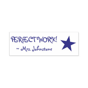 Automático "TRABAJO PERFECTO!" Sello de caucho del educador