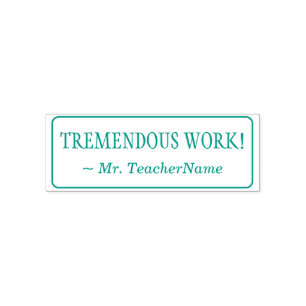 Automático "¡TRABAJO TREMENDO!" + Sello de goma