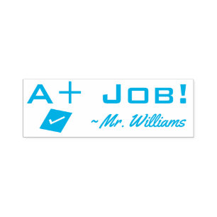 Automático "¡Un trabajo más!" Sello de goma de asignación
