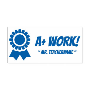 Automático "¡UN TRABAJO MÁS!" Sello de goma de recomendación