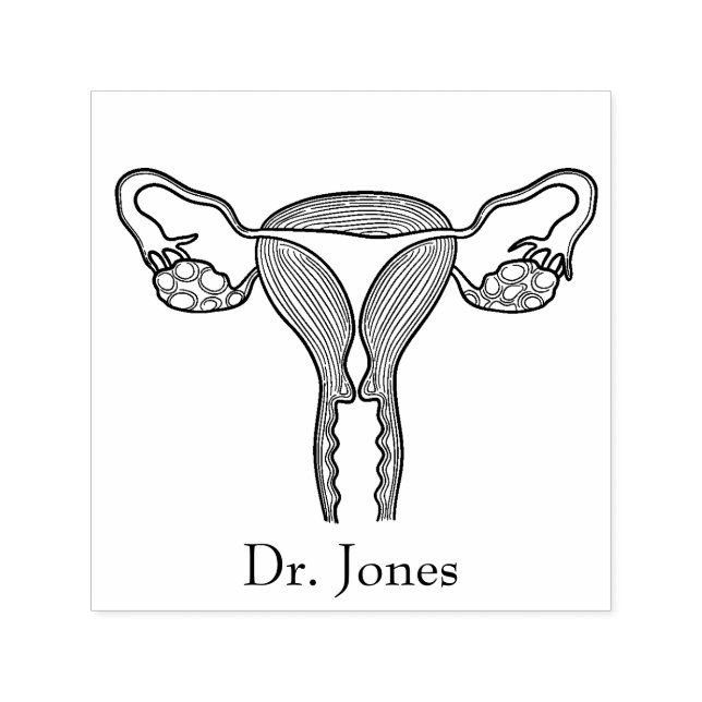 Automático Uterus, órganos humanos se autoinclina sello de ca (Diseño)