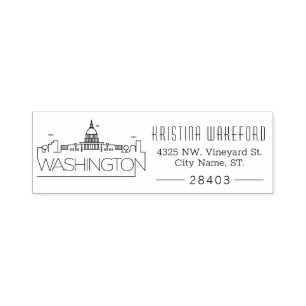 Automático Washington DC   Sello de autoenlace de dirección 