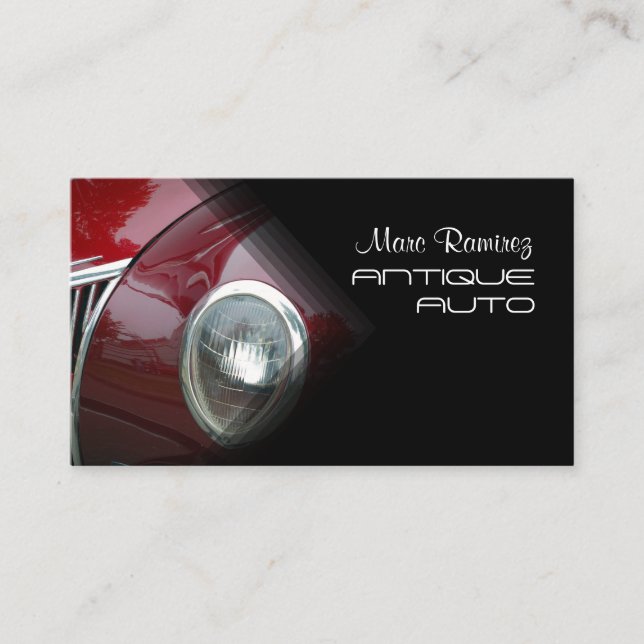 Automoción, tarjetas de visita fotográfica (Anverso)
