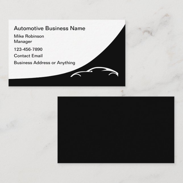 Automotive Business Services - Tarjeta de presenta (Anverso / Reverso)