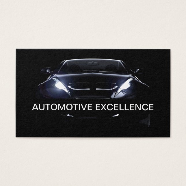 Automotive Sleek tarjetas de negocios modernas (Frente)