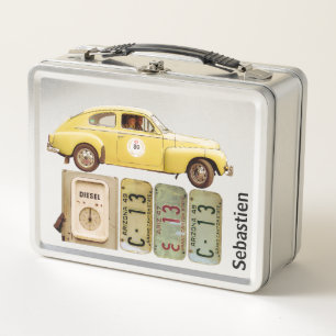 Automóvil blanco amarillo