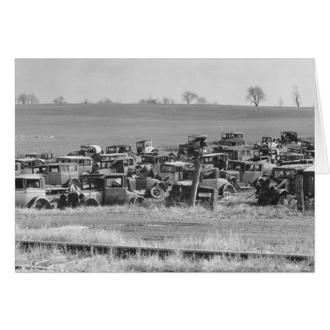 Automóviles abandonados, 1935 (Anverso (Horizontal))