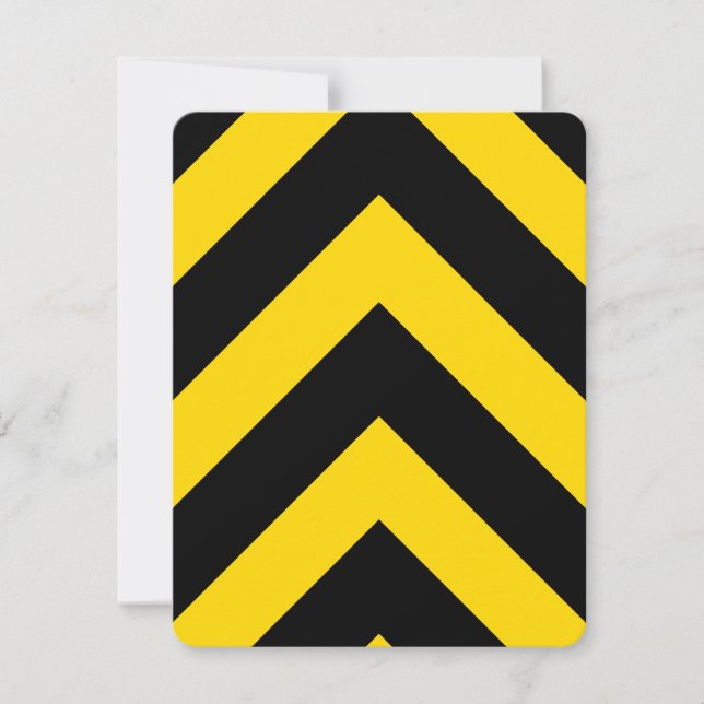 Autopista Autopista Tráfico Bumble Bee Chevrons (Anverso)