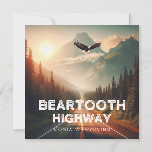 Autopista Beartooth Montana Wyoming Eagle (Anverso)