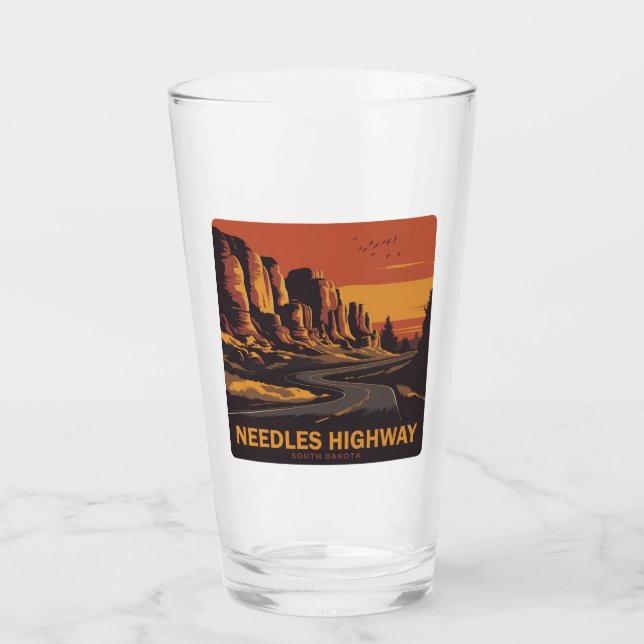 Autopista Needles Dakota del Sur cielo rojo (Anverso)