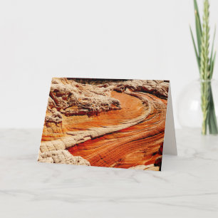 Autopista Sandstone, tarjeta de saludo en blanco