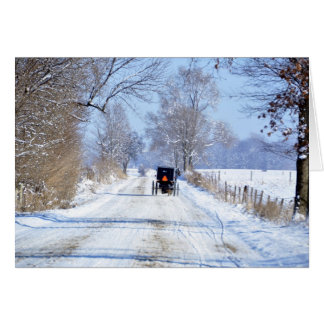 Autopista Snowy en el país Amish
