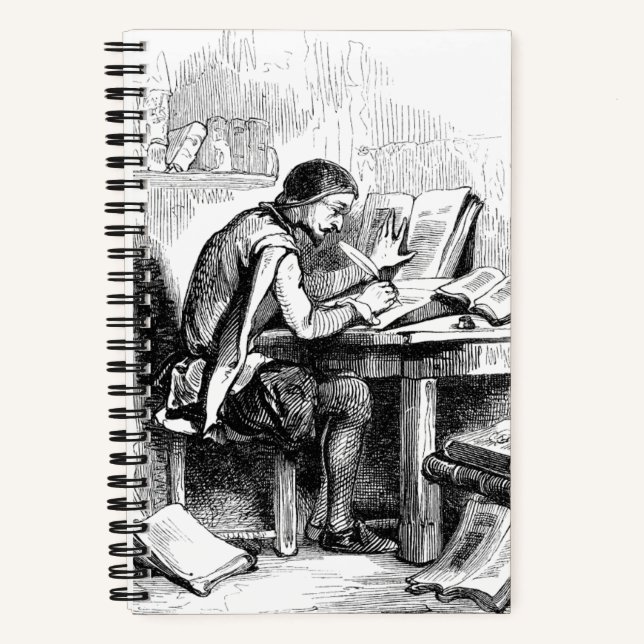 Autor de escritor de libros antiguos (Anverso)