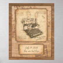 Autor de periódico / columnista. Regalo de arte vi