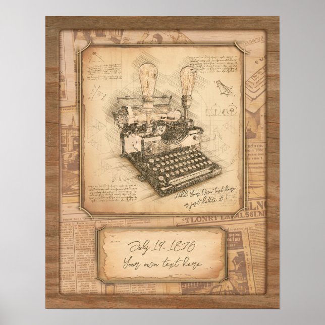 Autor de periódico / columnista. Regalo de arte vi (Frente)