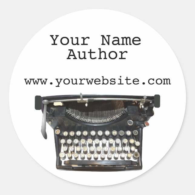 Autor Pegatinas personalizados Personalizado de má (Anverso)