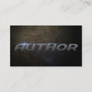 Autor tarjeta de visita