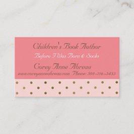 Autor tarjeta de visita