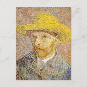 Autoretrato de Van Gogh con tarjeta postal Gorra d