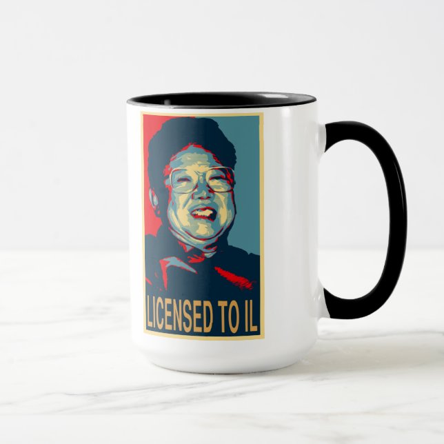 Autorizado a la taza de la parodia de IL (Derecha)