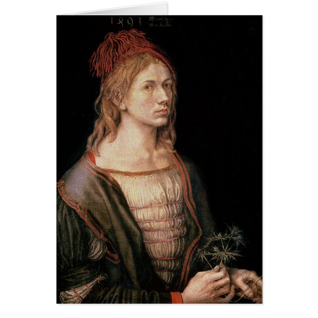 Autorretrato con un cardo, 1493 (Frente)