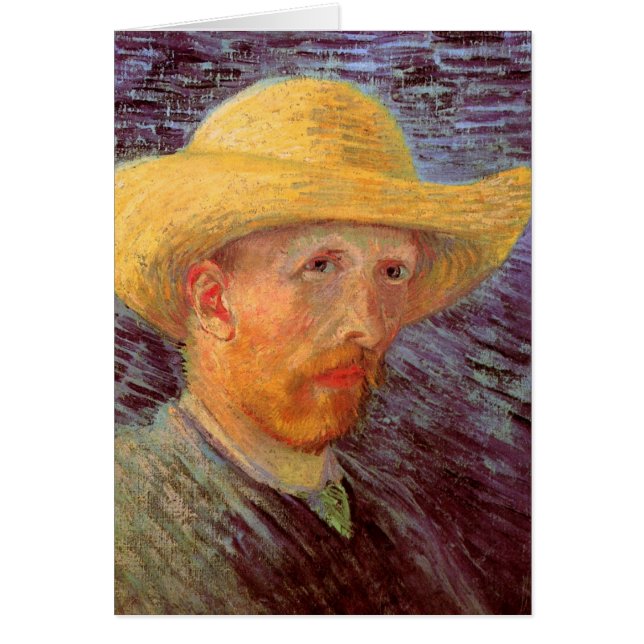 Autorretrato de Vincent van Gogh con sombrero de p (Frente)