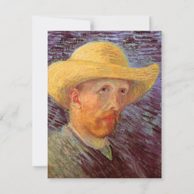 Autorretrato de Vincent van Gogh con sombrero de p (Anverso)