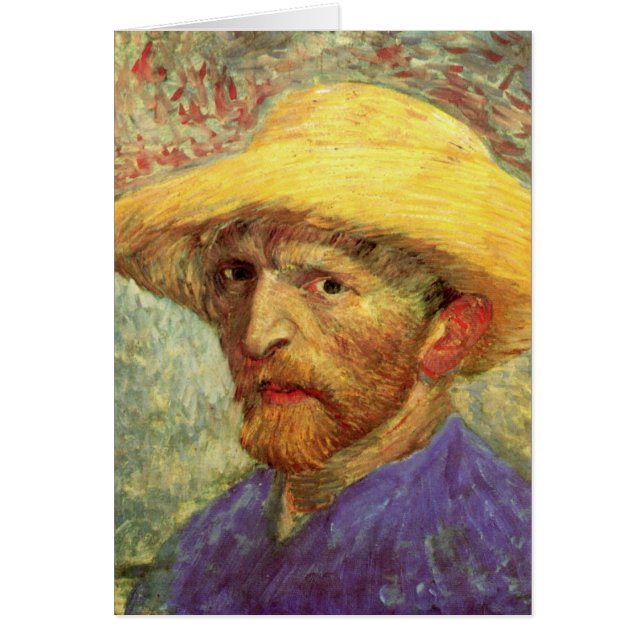 Autorretrato de Vincent van Gogh con sombrero de p (Frente)