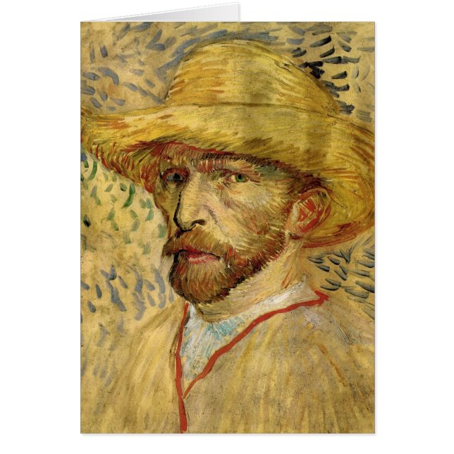 Autorretrato de Vincent van Gogh con sombrero de p (Frente)