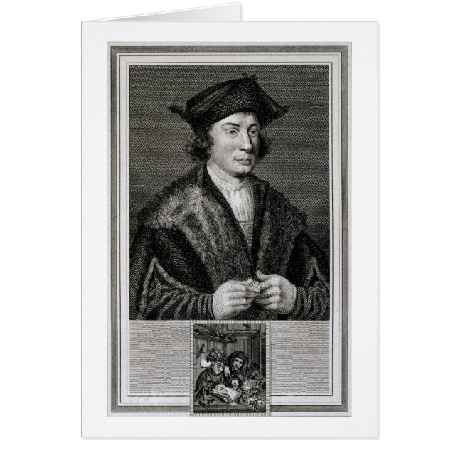 Autorretrato, grabado por J. Corner (grabado) (Frente)