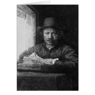 Autorretrato mientras que dibuja, 1648