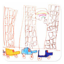 Autos y Pegatinas de construcción