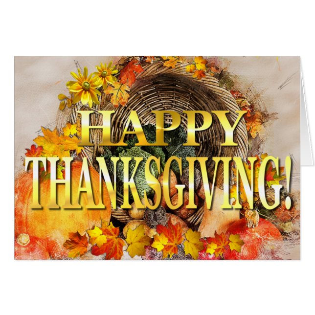 Autumn Abundance Thanksgiving (Anverso (Horizontal))