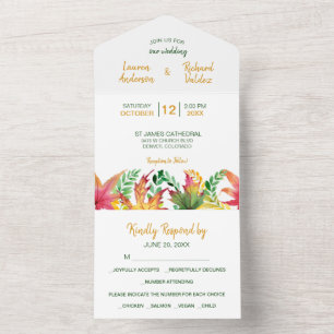 Autumn Acacia deja Boda de plantilla fotográfica