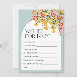 Autumn Baby Shower quiere tarjeta de consejo para 