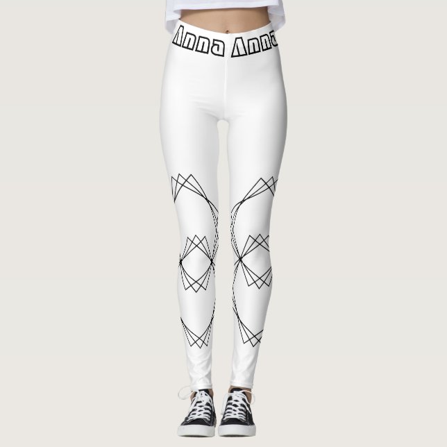 Autumn Chic Abstract Pattern Leggings for Women (Anverso)