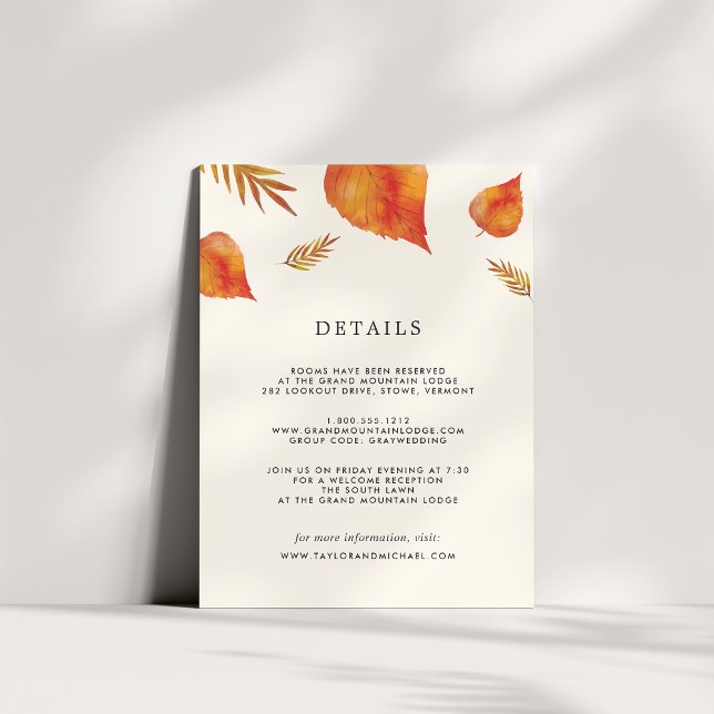 Autumn deja tarjeta de información de invitado (Subido por el creador)