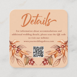 Autumn Earth ton Terracotta Boda Tarjeta de Gabine