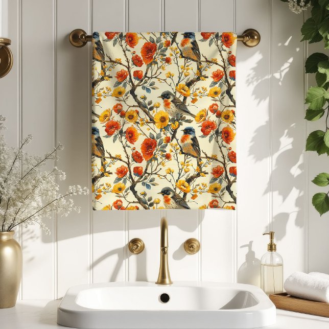 Autumn Floral Towel Cozy Gift for Grandma Grandpa (Autumn Floral Towel Cozy Gift for Grandma Grandpa)