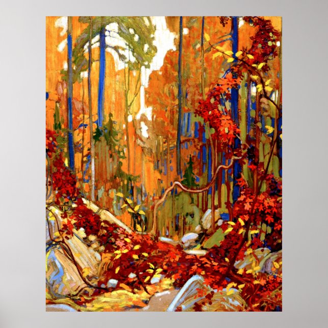 Autumn Garland, arte fino de Tom Thomson, (Frente)
