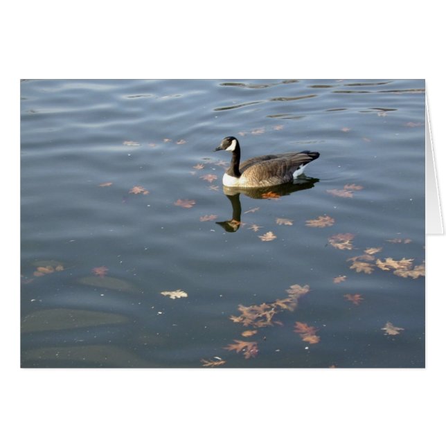 Autumn Goose card (Anverso (Horizontal))
