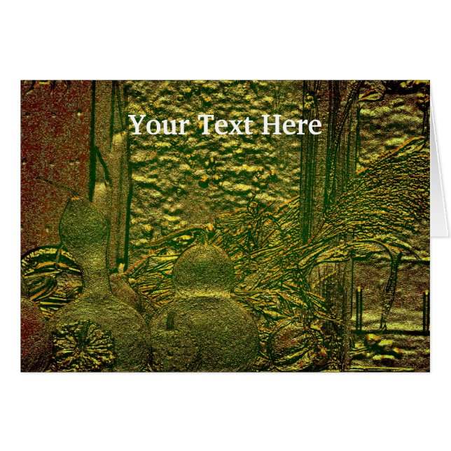 Autumn Gourds Nature Art Card (Anverso (Horizontal))