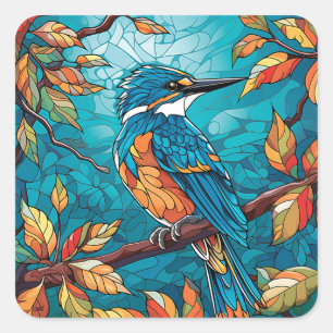 Autumn Kingfisher Pegatina