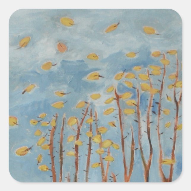 Autumn Leaves Pegatina (Anverso)