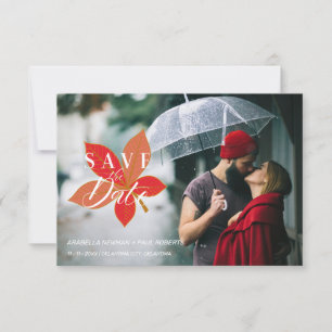 Autumn Leaves Themed Wedding Custom Photo Script
