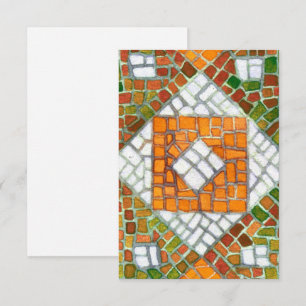 AUTUMN MOSAIC 3.5x5 Tarjeta plana / Vertical