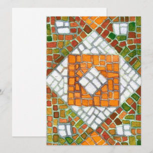 AUTUMN MOSAIC 5.5x7.5 Tarjeta plana / Vertical